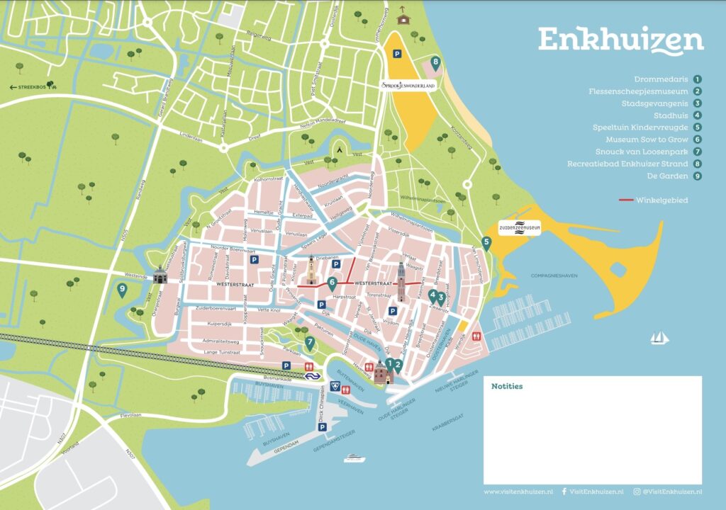 Plattegrond van Enkhuizen