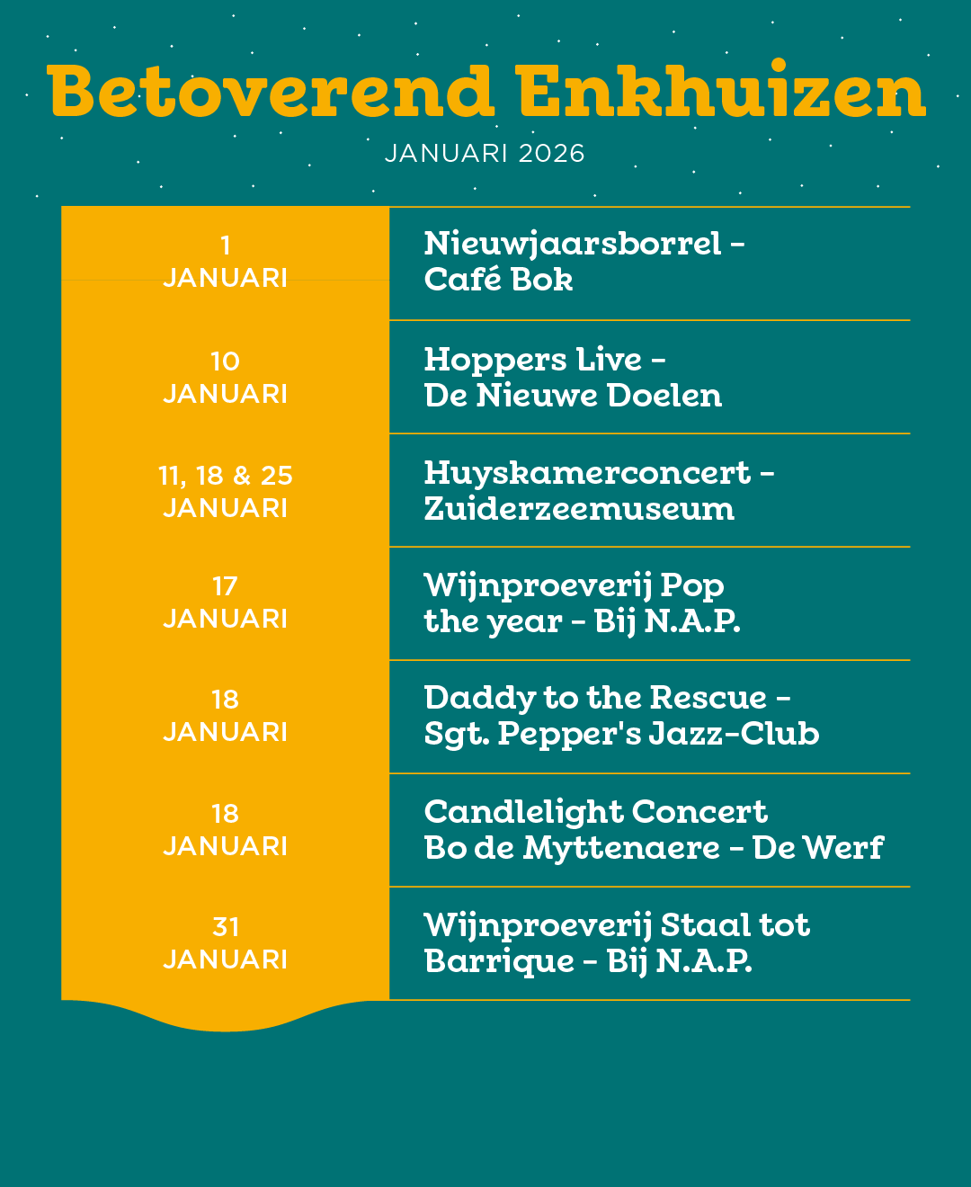 Betoverend Enkhuizen januari 2026