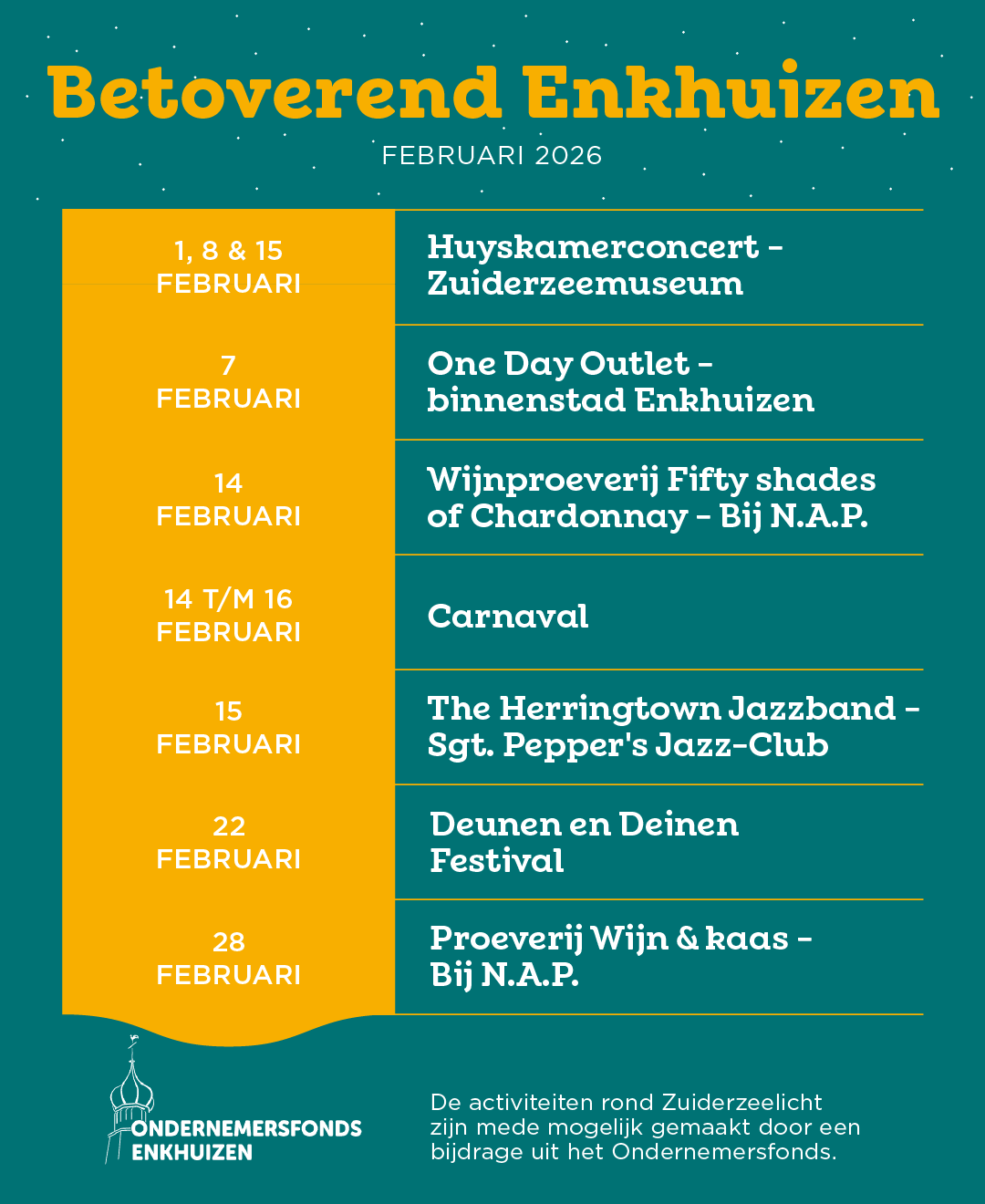 Betoverend Enkhuizen februari 2026